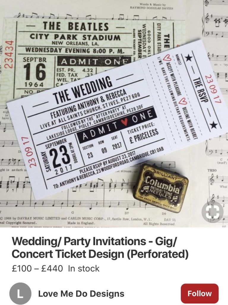 unique wedding invitation