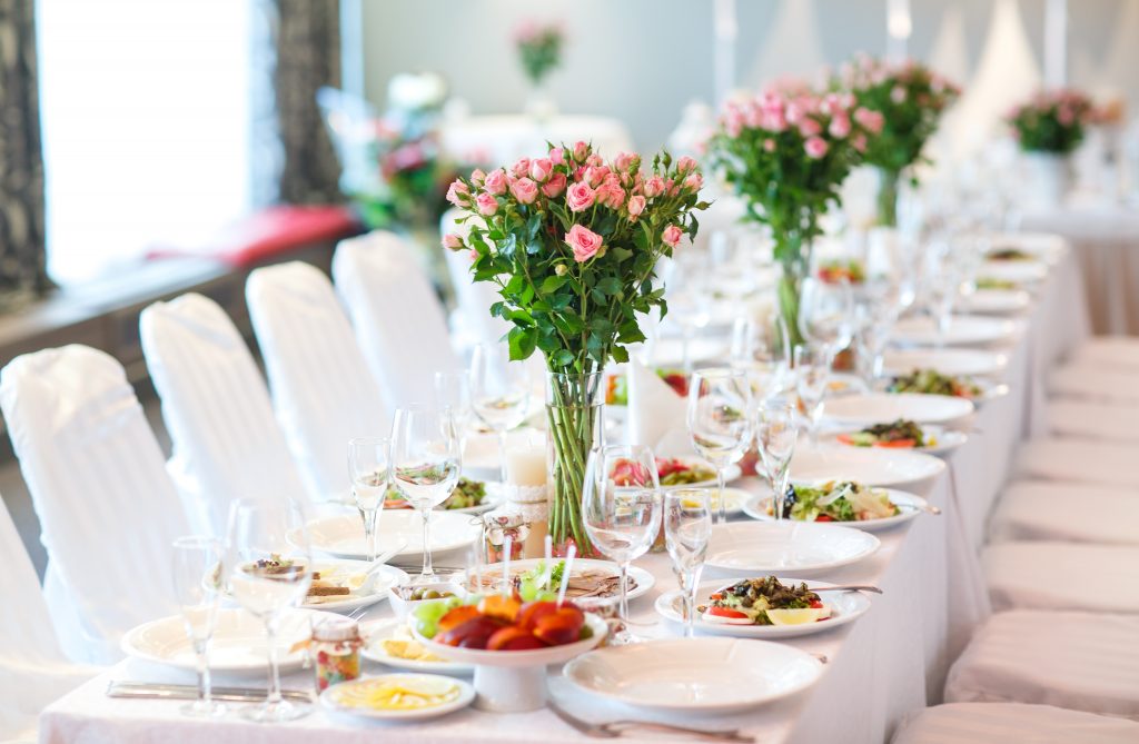 wedding catering Essex table