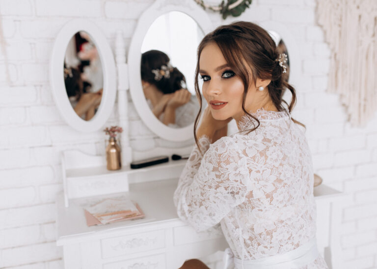 bride with nice makeup