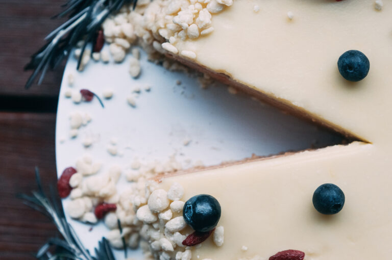 cheesecake at a wedding